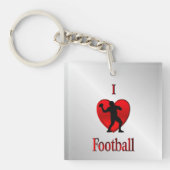 Ik hou van American Football Sleutelhanger (Voorkant)