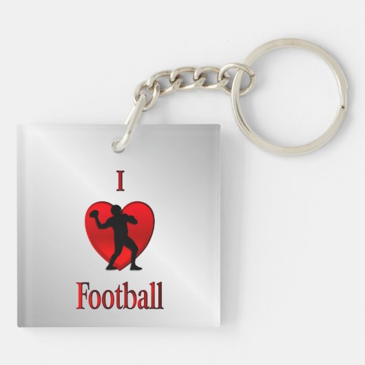 Ik hou van American Football Sleutelhanger (Achterkant)