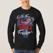 Ik hou van Amerika 4 juli Mannen T-shirt (Voorkant)