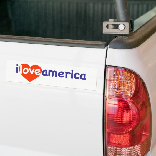 Ik hou van Amerika - Amerikaans patriot Bumpersticker (Op Truck)