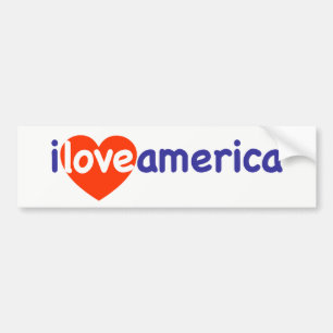 Ik hou van Amerika - Amerikaans patriot Bumpersticker