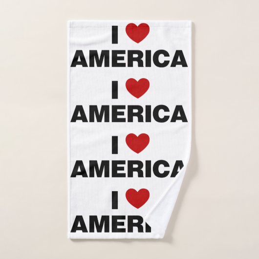 Ik hou van Amerika Bad Handdoek (Handdoek)