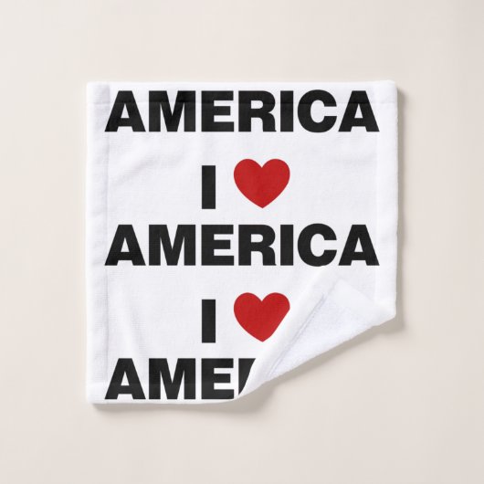 Ik hou van Amerika Bad Handdoek (Wasdoekje)