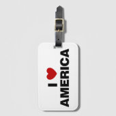 Ik hou van Amerika Bagagelabel (Voorkant (verticaal))