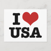 Ik hou van Amerika Briefkaart (Voorkant)