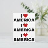 Ik hou van Amerika Briefkaart (Staand voorkant)