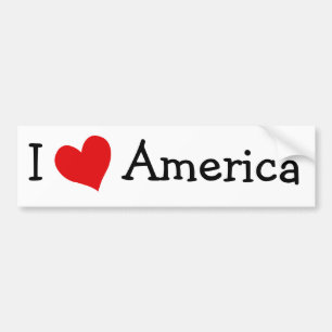 Ik hou van Amerika Bumpersticker