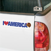 Ik hou van Amerika Bumpersticker (Op Truck)