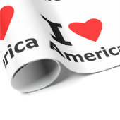 Ik hou van Amerika Cadeaupapier (Rol Hoek)