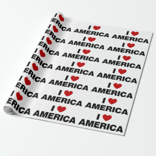 Ik hou van Amerika Cadeaupapier