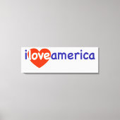 Ik hou van Amerika Canvas Afdruk (Voorkant)