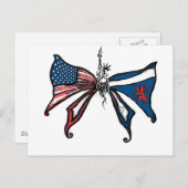 Ik hou van Amerika en schotland!! Briefkaart (Voorkant / Achterkant)