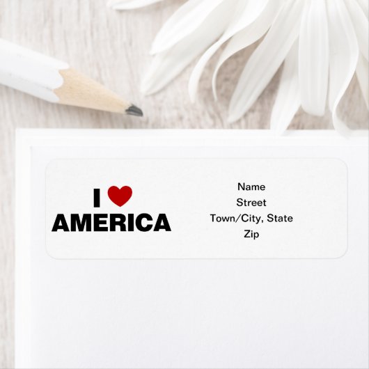Ik hou van Amerika Etiket (Insitu)