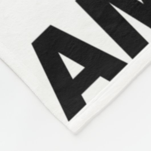 Ik hou van Amerika Fleece Deken (Hoek)