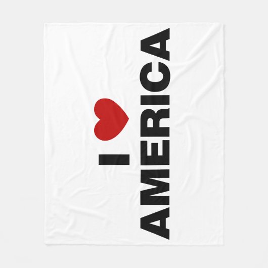 Ik hou van Amerika Fleece Deken (Voorkant)