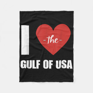Ik hou van Amerika Golf van Mexico President Trump Fleece Deken