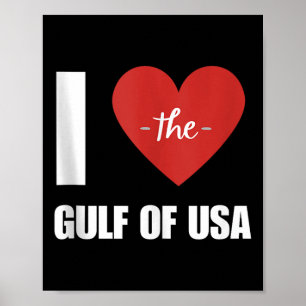 Ik hou van Amerika Golf van Mexico President Trump Poster