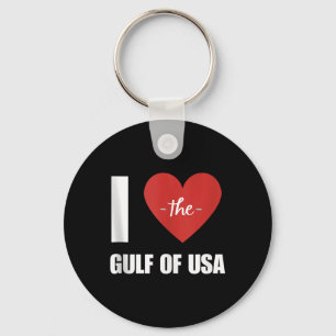 Ik hou van Amerika Golf van Mexico President Trump Sleutelhanger