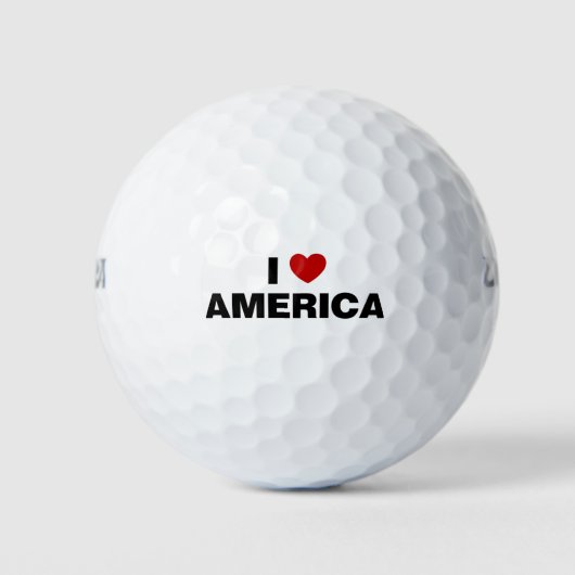 Ik hou van Amerika Golfballen (Voorkant)