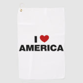 Ik hou van Amerika Golfhanddoek (Voorkant)