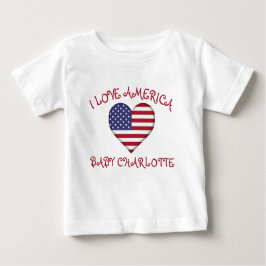 Ik hou van Amerika Hart Vlag voor Baby