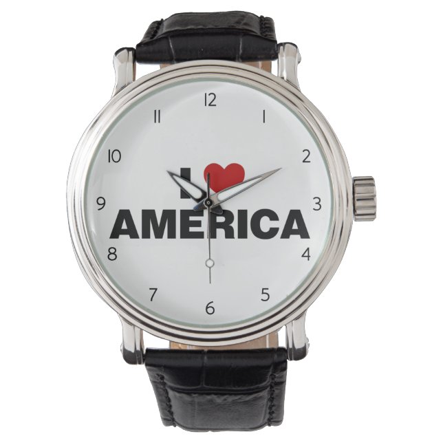 Ik hou van Amerika Horloge (Voorkant)