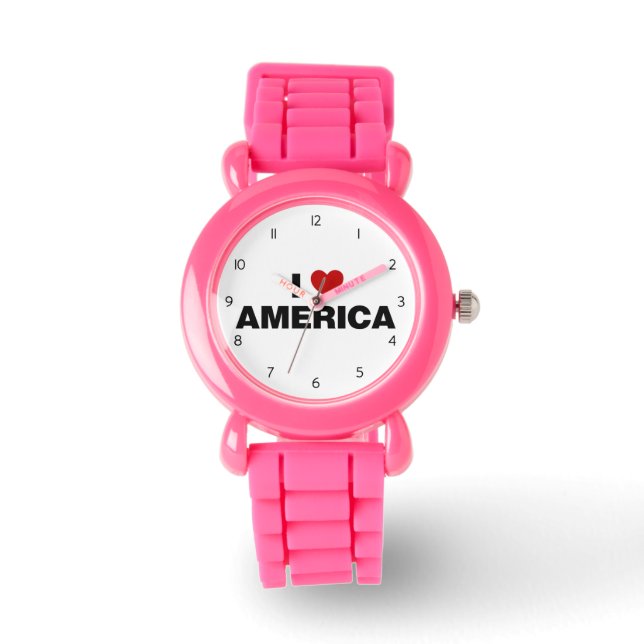 Ik hou van Amerika Horloge (Voorkant)