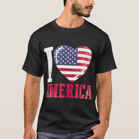 Ik hou van Amerika Ik hou van Amerika T-shirt (Voorkant)