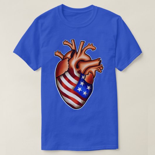 Ik hou van Amerika in mijn hart T-shirt (Design voorkant)