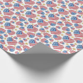 Ik hou van Amerika inpakpapier (Hoek)