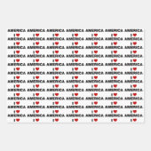 Ik hou van Amerika Inpakpapier Vel (Voorkant 2)