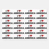 Ik hou van Amerika Inpakpapier Vel (Voorkant)