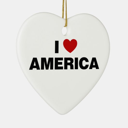 Ik hou van Amerika Keramisch Ornament (Rechts)