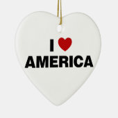 Ik hou van Amerika Keramisch Ornament (Rechts)