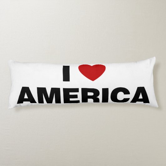 Ik hou van Amerika Lichaamskussen (Achterkant)