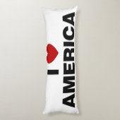 Ik hou van Amerika Lichaamskussen (Achterkant (Verticaal))
