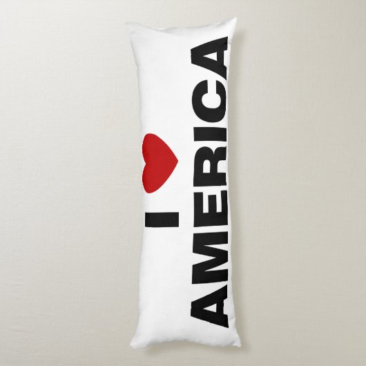 Ik hou van Amerika Lichaamskussen (Achterkant (Verticaal))