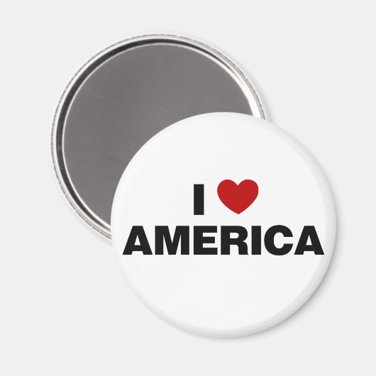 Ik hou van Amerika Magneet (Voorkant / Achterkant)