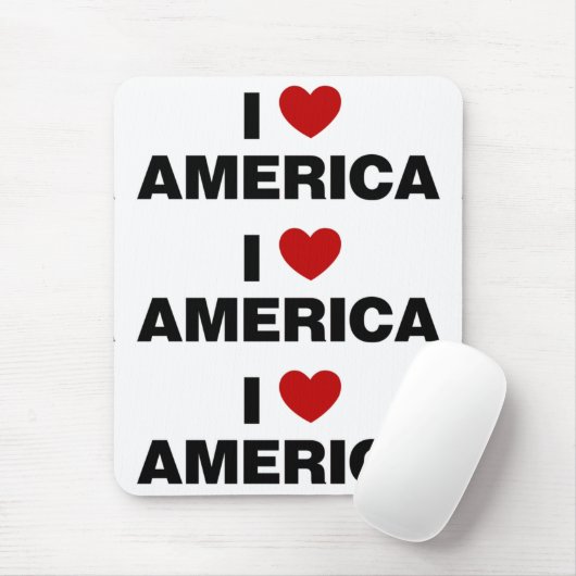 Ik hou van Amerika Muismat (Met muis)