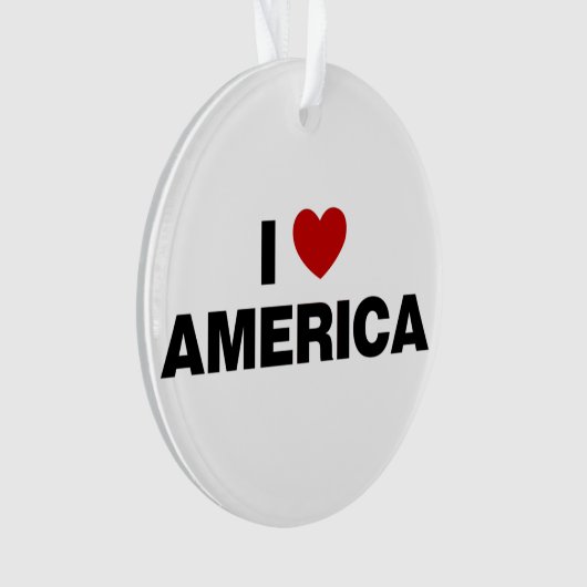 Ik hou van Amerika Ornament (voorkant)