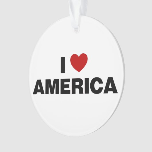 Ik hou van Amerika Ornament (voorkant)