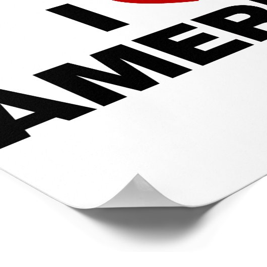 Ik hou van Amerika Poster (Hoek)