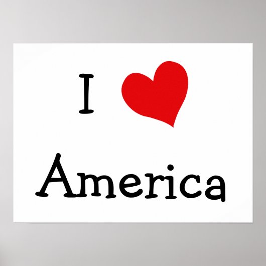 Ik hou van Amerika Poster (Voorkant)