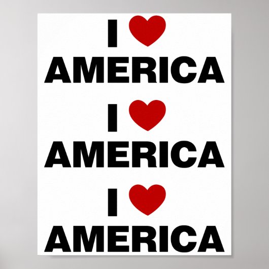 Ik hou van Amerika Poster (Voorkant)