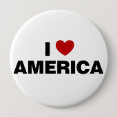 Ik hou van Amerika Ronde Button 4,0 Cm (Voorkant)