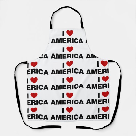 Ik hou van Amerika Schort (Voorkant)