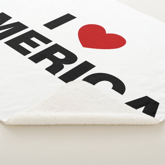 Ik hou van Amerika Sherpa Deken (3/4)