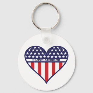 Ik hou van Amerika Sleutelhanger