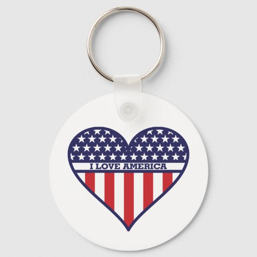 Ik hou van Amerika Sleutelhanger (Voorkant)