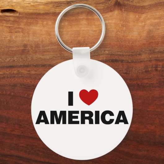 Ik hou van Amerika Sleutelhanger (Achterkant)